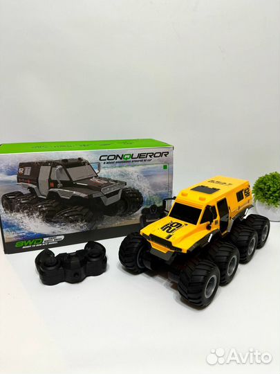 Машинка на пульте управления Амфибия внедорожник