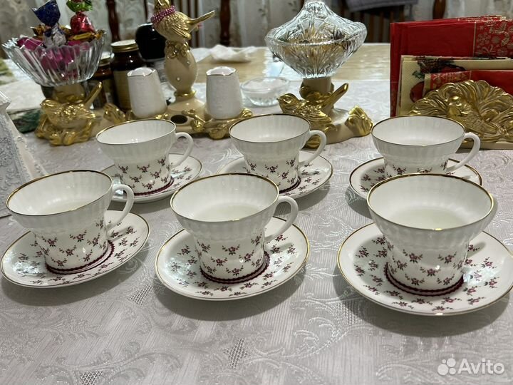 Чайный сервиз фарфор СССР внегр лфз 1950г