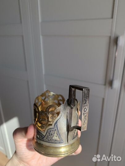 Подстаканник серебро 875