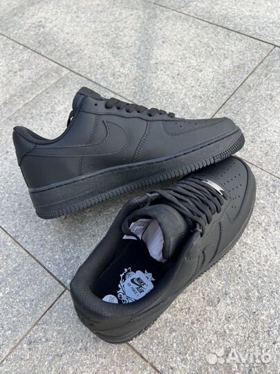 Кроссовки Nike air force 1 черные