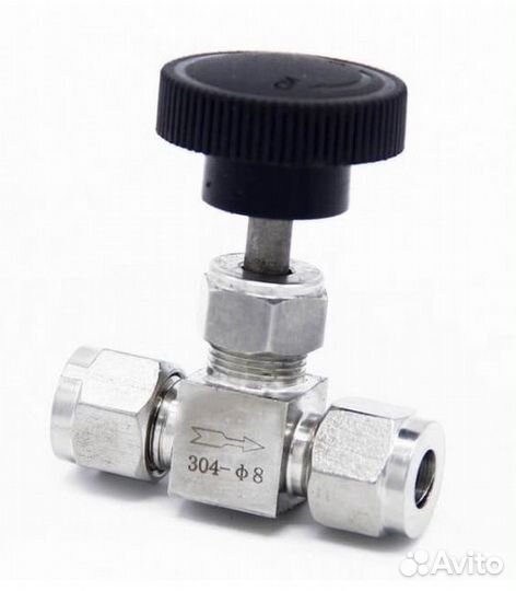 Кран игольчатый под трубку обжимной в ассортименте