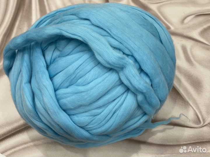 Пряжа для пледа толстая Меринос