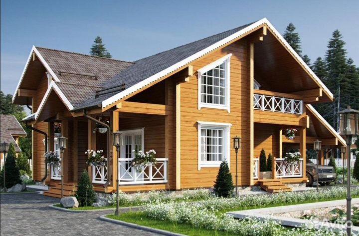 Строительство деревянных домов Коробка Под ключ