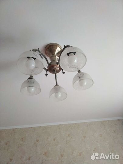 Люстра потолочная подвесная бу