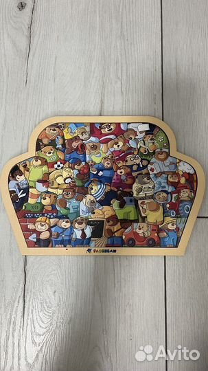 Деревянные пазлы вкладыши