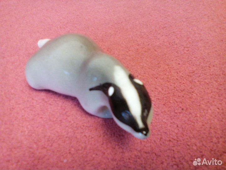 Крадущийся барсук фарфор лфз СССР