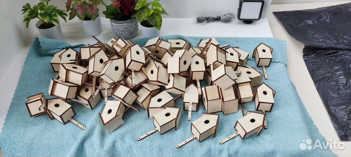 Мини декоративные скворечники для цветов опт