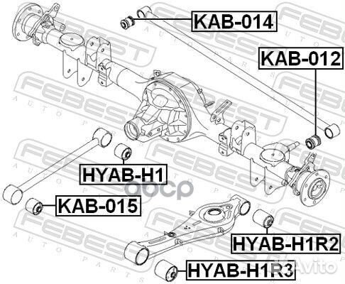 Сайлентблок продольного рычага подвески зад прав