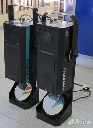 Светомузыка Stardance 2шт Сканеры Pro Полицвет Mic