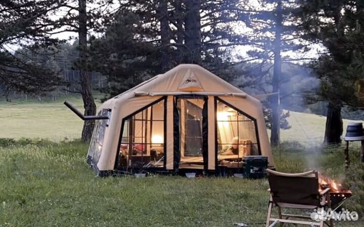 Туристическая надувная палатка