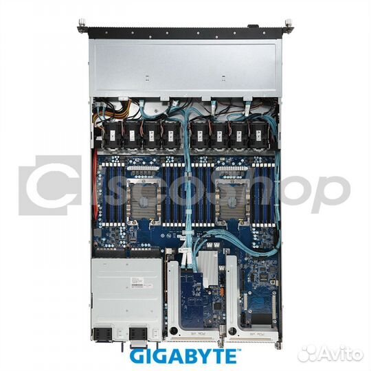 Платформа Gigabyte 1U R181-NA0, До двух процессоро