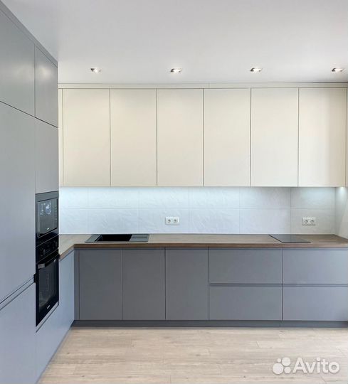 Кухонный гарнитур. Кухня без ручек ксп:29937