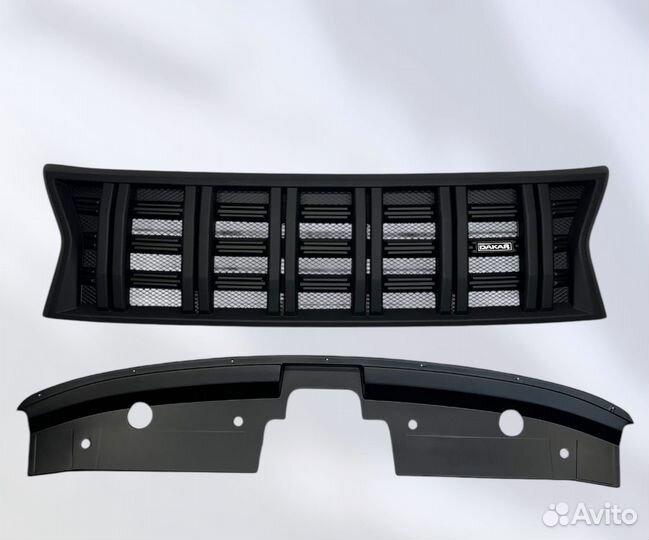 Решетка радиатора Dakar для Renault Daster матовая