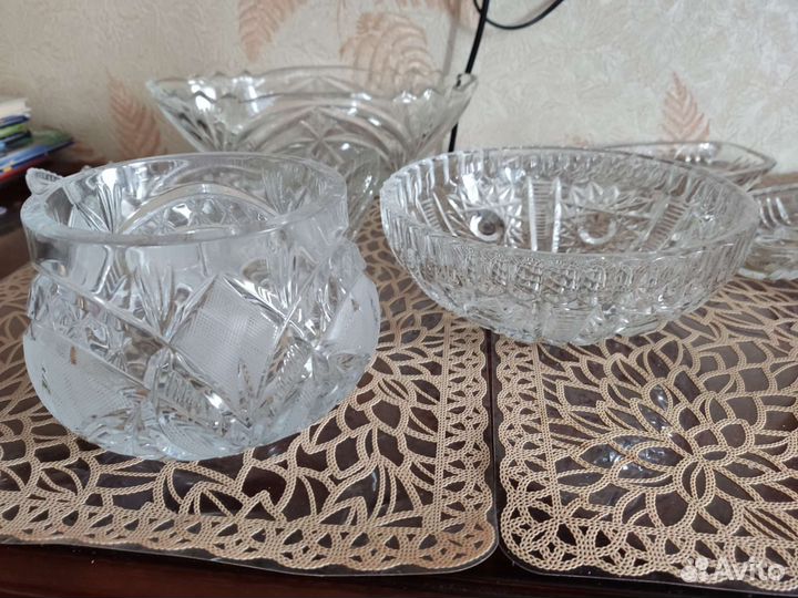 Конфетница салатник стекло СССР вазы