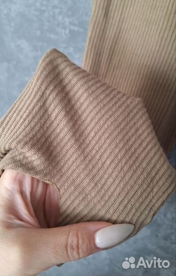 Легинсы лосины трикотажные в рубчик M L