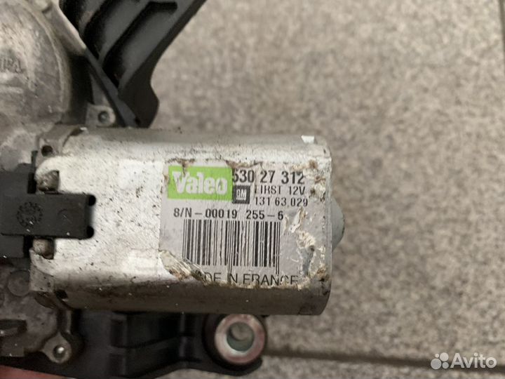 Моторчик дворника задний Opel Corsa D