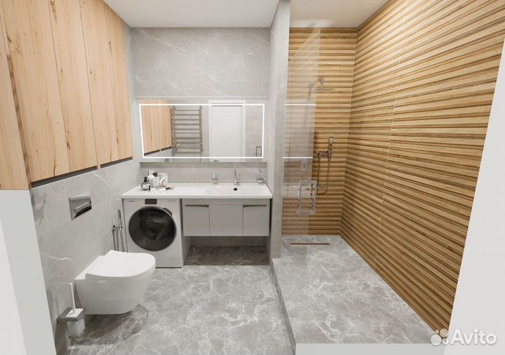 Дизайн проект ванной