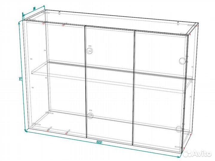 Кухня Лондон корпус швуп 1000 бел фасад швуп 1000