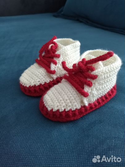 Плед детский вязаный ручная работа