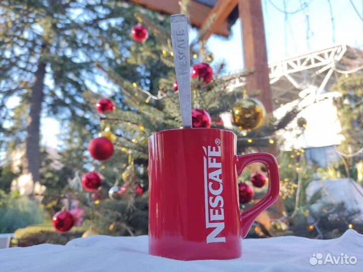 Кружка и ложка Nescafe