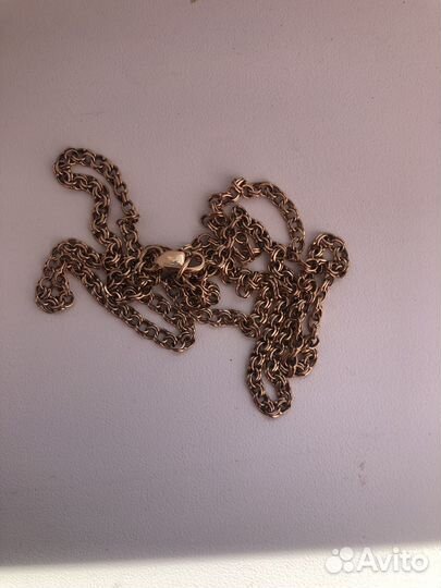 Цепь золотая мужская 585 бисмарк