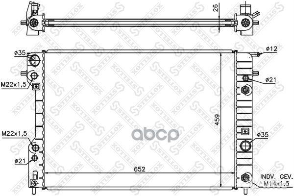 10-25247-SX радиатор системы охлаждения с AC А