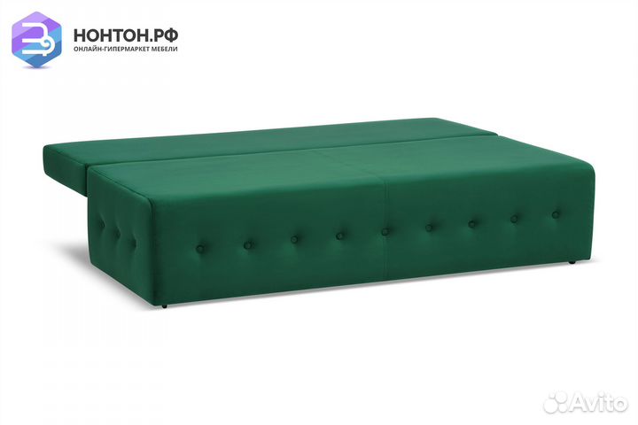 Диван еврокнижка Сити изумрудный