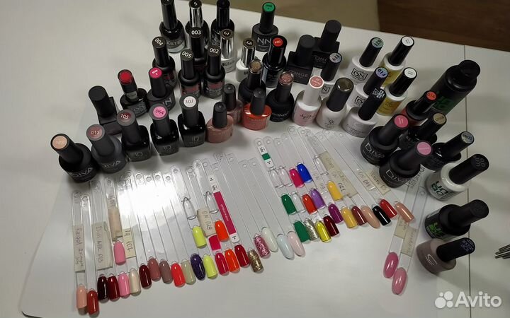 Гель-лаки 36 цв + базы+ топы + дизайн