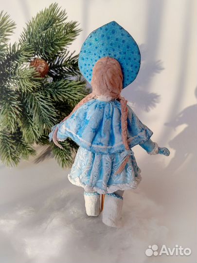 Ватные елочные игрушки Снегурочка