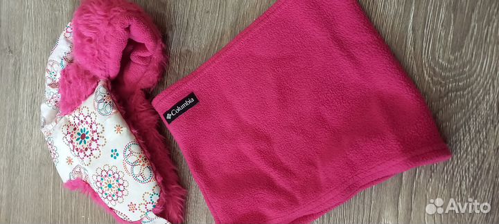 Зимняя шапка ушанка + снуд Columbia