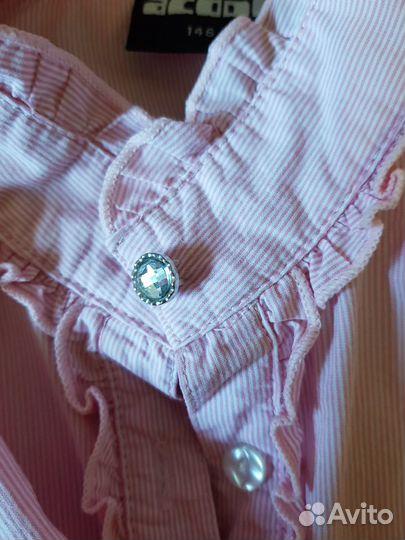 Блузка, рубашка школьная, р.134-146