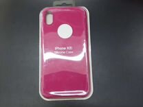 Силиконовый чехол на iPhone XR розовый
