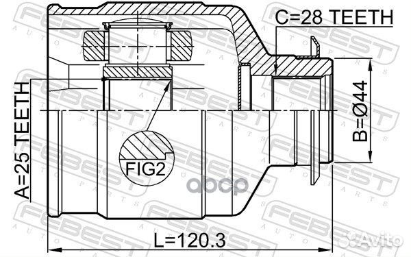Шрус hyundai IX35/tucson/KIA sportage 10-16 вну