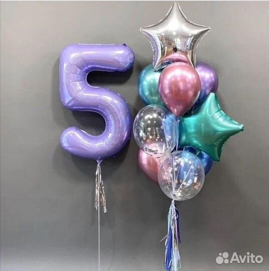 Гелиевые шары цифры