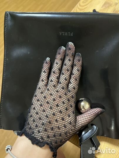 Шляпка из соломки синамей с вуалью+перчатки