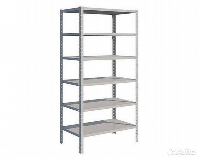 Стеллаж металлический MS standart 200/100X30/6