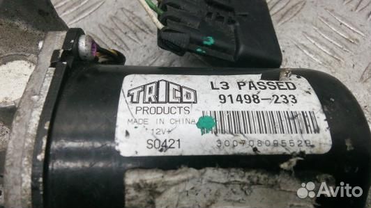 Мотор стеклоочистителя лобового стекла opel meriva