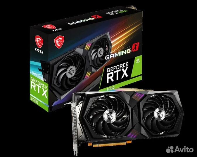 Видеокарта MSI RTX 3060 gaming X 12G nVidia