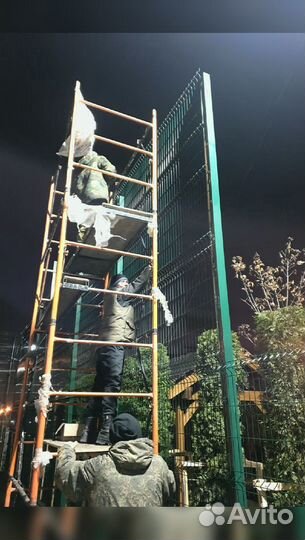 Сетка для забора 3d