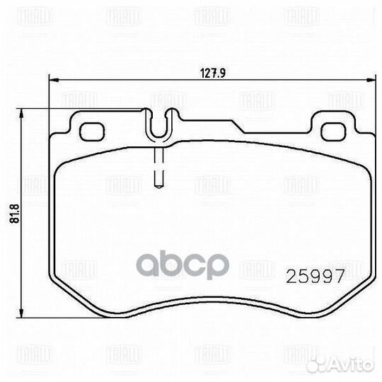 Колодки торм. для а/м Mercedes C-Class (W205)