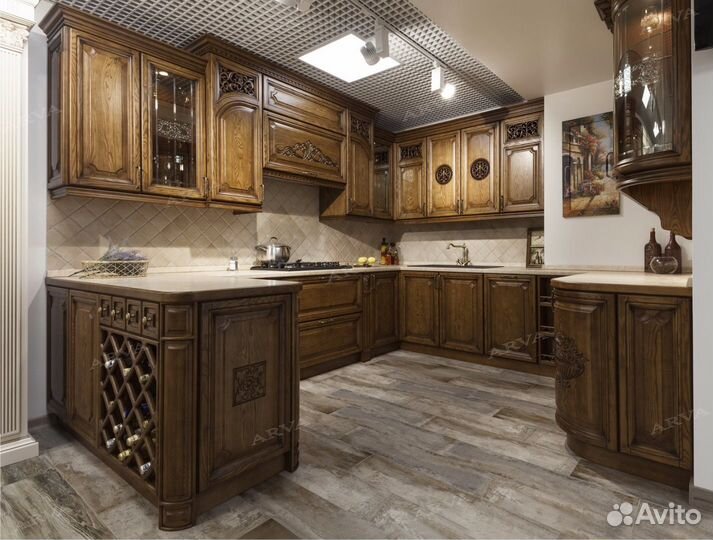 Кухни на заказ, Ясень, цвет 