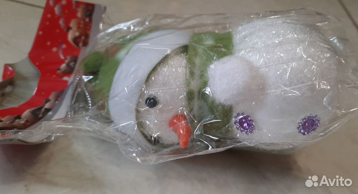 Снеговик Новогоднее Украшение