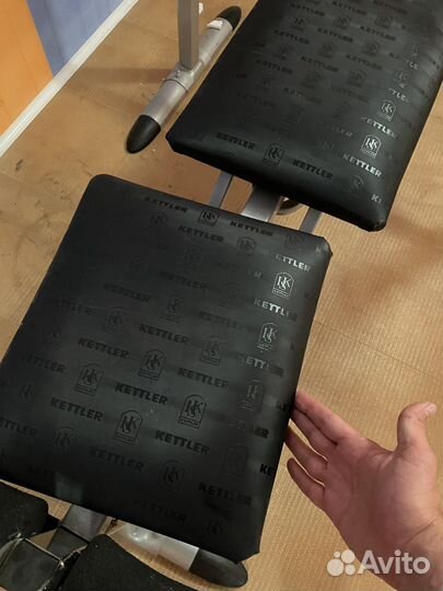 Силовой тренажер kettler с блинами и грифом