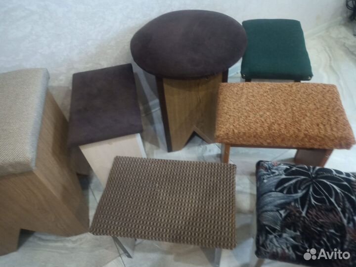 Скамейка и пуф