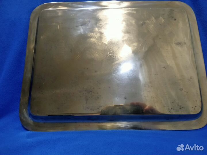 Старинный царский поднос латунь 