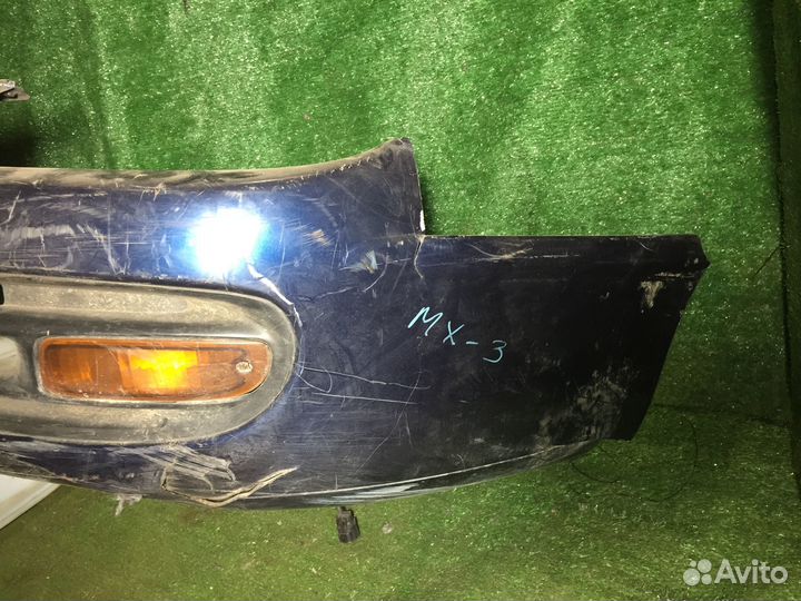 Бампер передний Mazda Autozam Clef GE Синий трещни