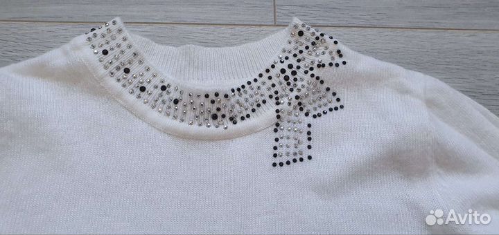 Кофта вязаная на девочку 116-122 размер
