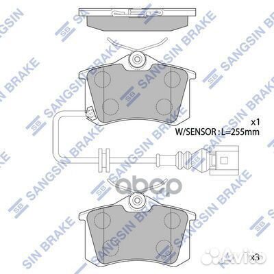 Колодки тормозные skoda fabia 99-08/VW polo 01