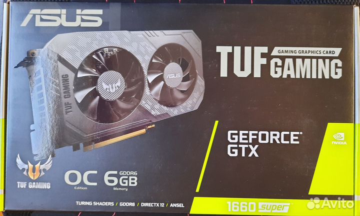 Видеокарта asus gtx 1660 Super