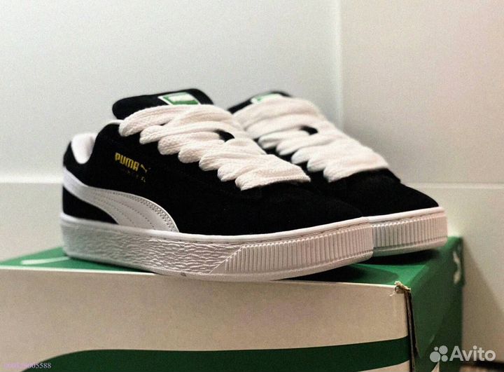 Кроссовки мужские Puma Suede XL “Black White “